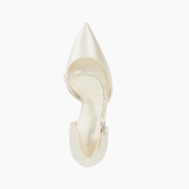 Declaration Satin Bridal Court Shoes