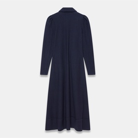 Textured Zip Flared Dress