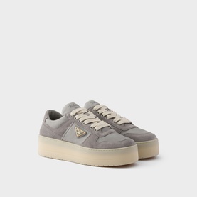 Downtown Bold Re-Nylon & Suede Trainers