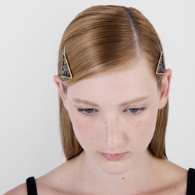 Triangle Logo Hair Pins
