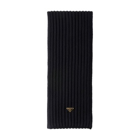 Triangle Logo Knitted Oblong Scarf