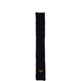 Triangle Logo Knitted Oblong Scarf