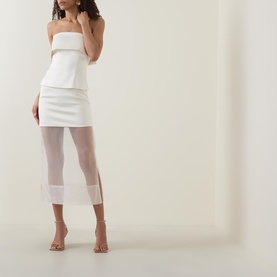 Lucine Sheer Layered Skirt