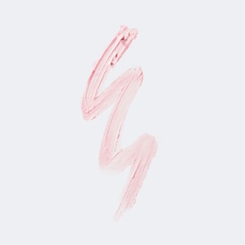 Clinique Chubby Stick Moisturizing Lip Colour Balm in Totally Tutu, sheer pink lip balm texture swatch on white background