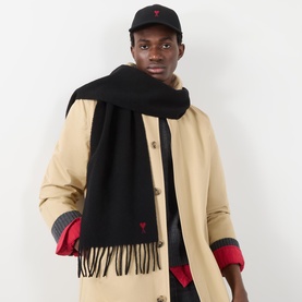Ami de Coeur Fringed Scarf