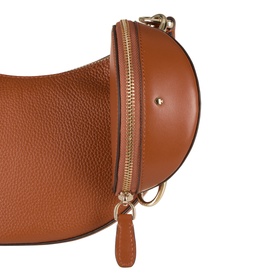 Duo Pebbled Leather Crossbody Bag