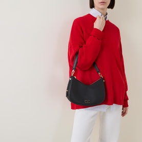 Liv Convertible Leather Shoulder Bag