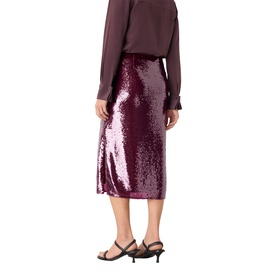 Slit Sequin Skirt