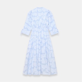 Floral Stripe Shirt Dress