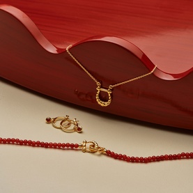 Lunar Horseshoe Beaded Bracelet