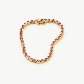 Tennis Round Beaded Bracelet