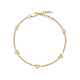 Molten Heart Mini Charm Bracelet