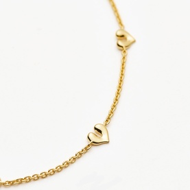 Molten Heart Mini Charm Bracelet