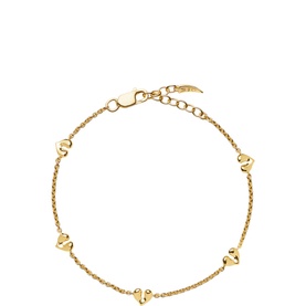 Molten Heart Mini Charm Bracelet