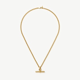 Chunky T-Bar Pendant Chain Necklace
