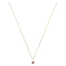 Fine February Birthstone Pendant Necklace
