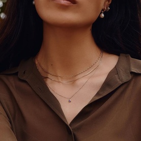 Fine February Birthstone Pendant Necklace