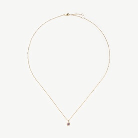 Fine February Birthstone Pendant Necklace