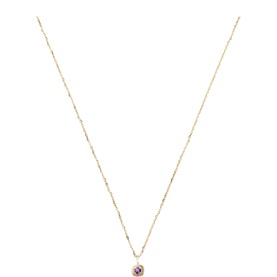 Fine February Birthstone Pendant Necklace