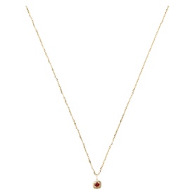Fine January Birthstone Pendant Necklace