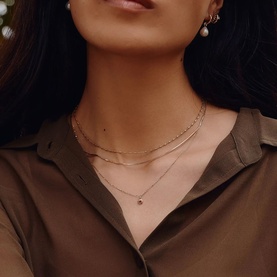 Fine January Birthstone Pendant Necklace
