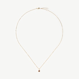 Fine January Birthstone Pendant Necklace