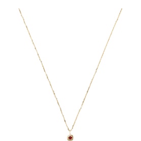 Fine January Birthstone Pendant Necklace