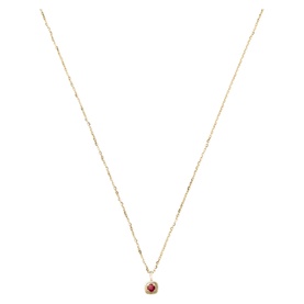 Fine July Birthstone Pendant Necklace