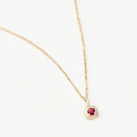 Fine July Birthstone Pendant Necklace