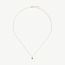 Fine July Birthstone Pendant Necklace