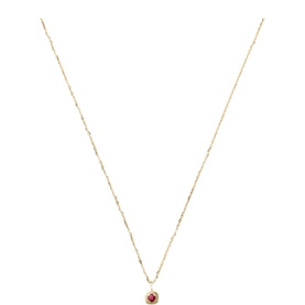 Fine July Birthstone Pendant Necklace