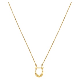 Lunar Horseshoe Pendant Necklace