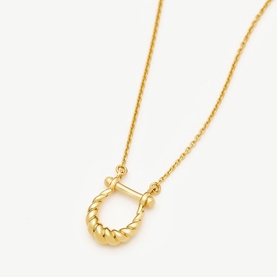 Lunar Horseshoe Pendant Necklace