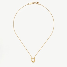 Lunar Horseshoe Pendant Necklace