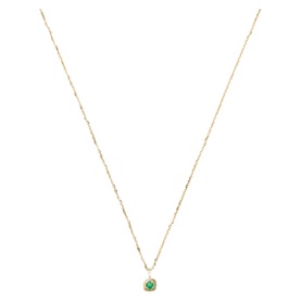 Fine May Birthstone Pendant Necklace