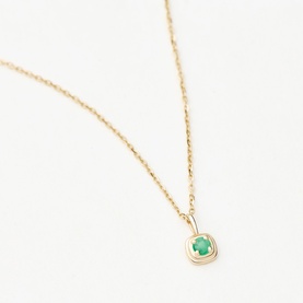 Fine May Birthstone Pendant Necklace