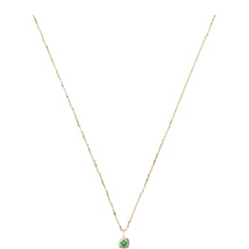 Fine May Birthstone Pendant Necklace
