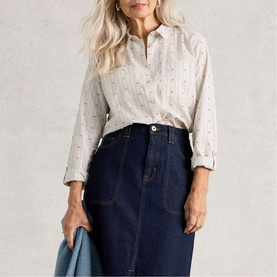Sophie Striped Embroidered Shirt