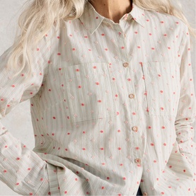 Sophie Striped Embroidered Shirt
