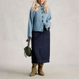 Tia Denim Pencil Skirt