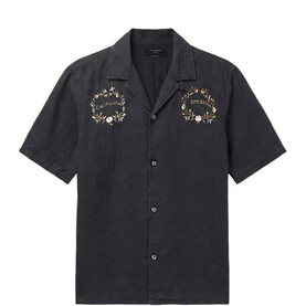 Klavicle Embroidered Causal Shirt