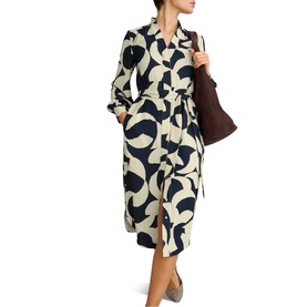 Alisa Printed Flared Dress