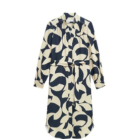 Alisa Printed Flared Dress