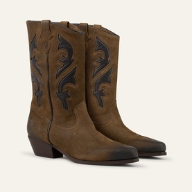 Curtis Suede Cowboy Boots