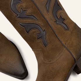 Curtis Suede Cowboy Boots