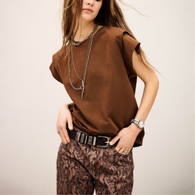 Pio Shoulder Pad Boxy T-Shirt