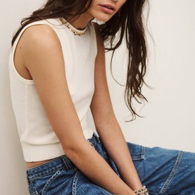 Bamma Embellished Knitted Vest