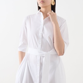 Cognac Shirt Dress