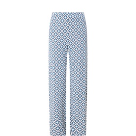 Abate Printed Straight Leg Trousers