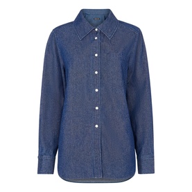 Patch Pocket Denim Casual Shirt